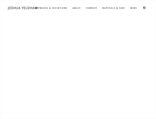 Tablet Screenshot of joshuayeldham.com.au